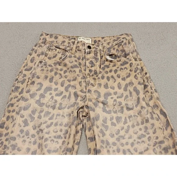 We The Free Leopard Print Jeans - Brown and Black - Picture 2 of 16